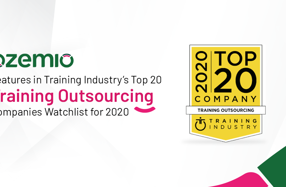 Ozemio Features in Training Industryâ€™s Top 20 Training Outsourcing Companies Watchlist for 2020