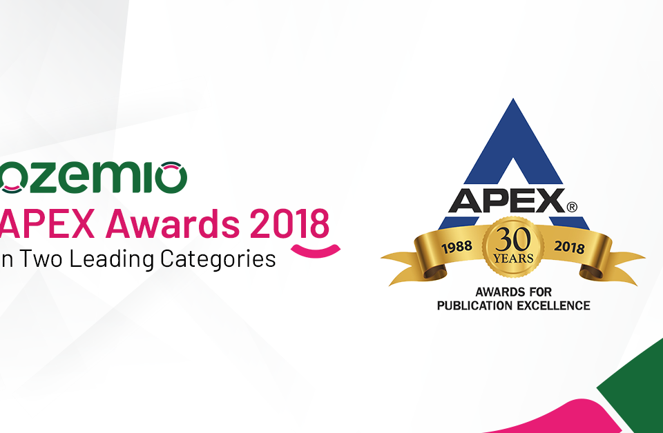 APEX Awards 2018 in Two Leading Categories