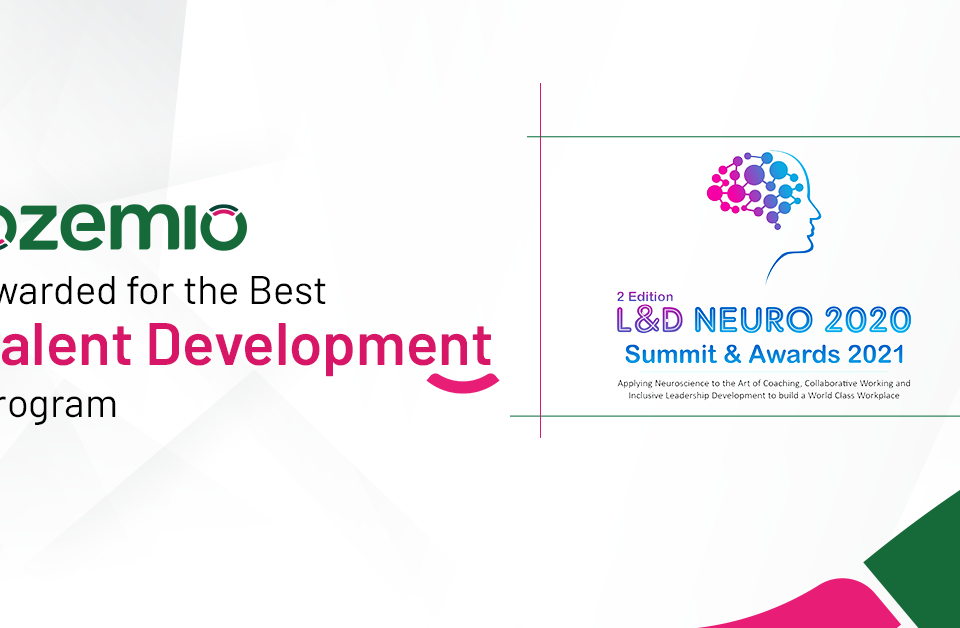 Award for the Best Talent Development Program at the 2nd Edition L&D Neuro Excellence Awards 2021!