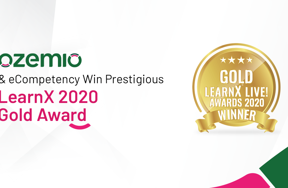 Ozemio & eCompetency Win Prestigious LearnX 2020 Gold Award