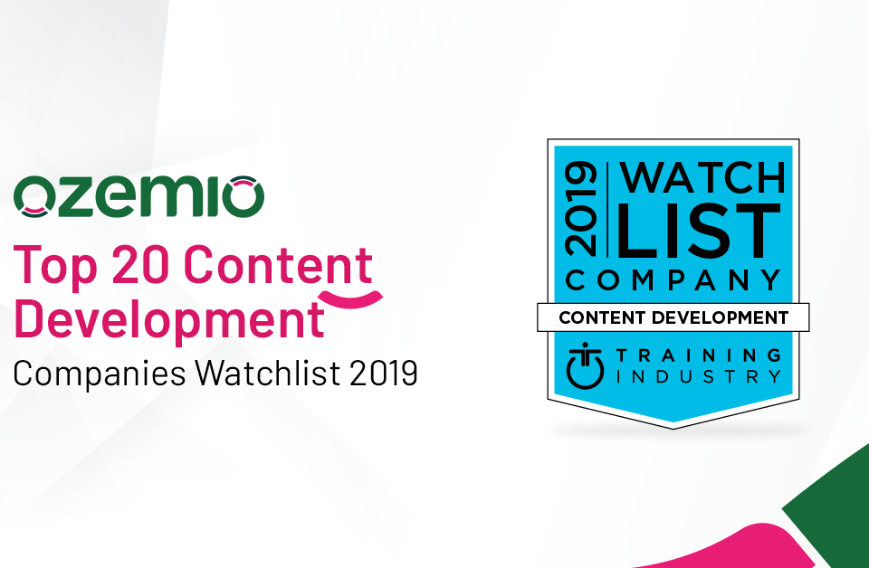 Top 20 Content Development Companies Watchlist 2019