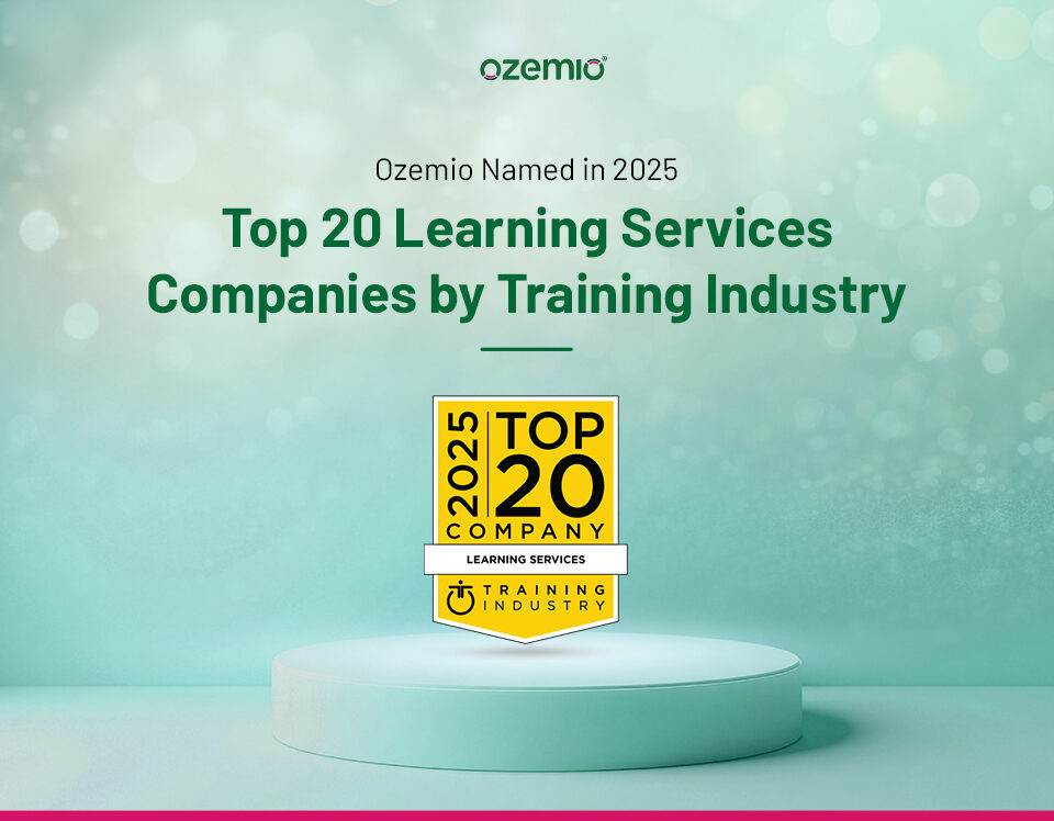 Ozemio Named in 2025 Top 20 Learning Services Companies by Training Industry